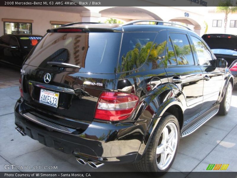 Black / Black 2008 Mercedes-Benz ML 63 AMG 4Matic