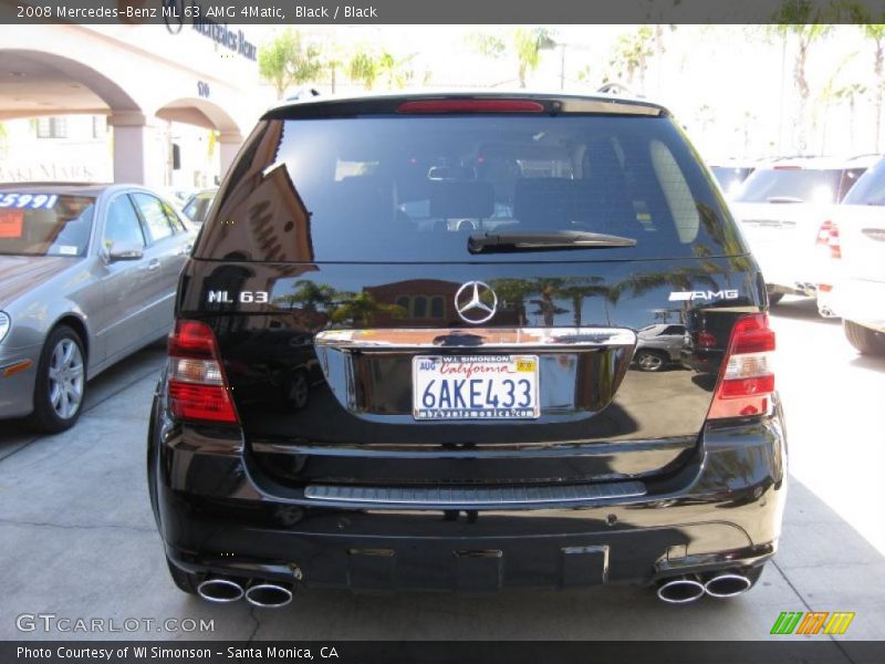 Black / Black 2008 Mercedes-Benz ML 63 AMG 4Matic