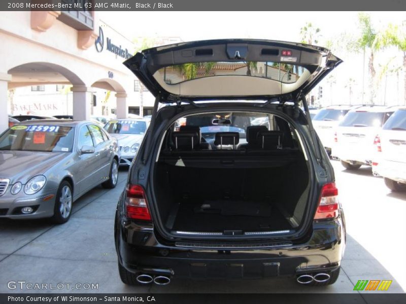 Black / Black 2008 Mercedes-Benz ML 63 AMG 4Matic