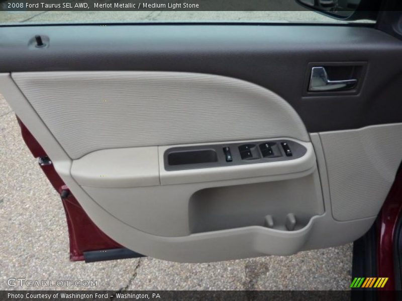 Merlot Metallic / Medium Light Stone 2008 Ford Taurus SEL AWD