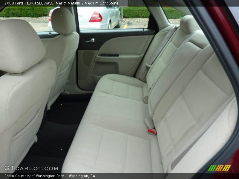 Merlot Metallic / Medium Light Stone 2008 Ford Taurus SEL AWD