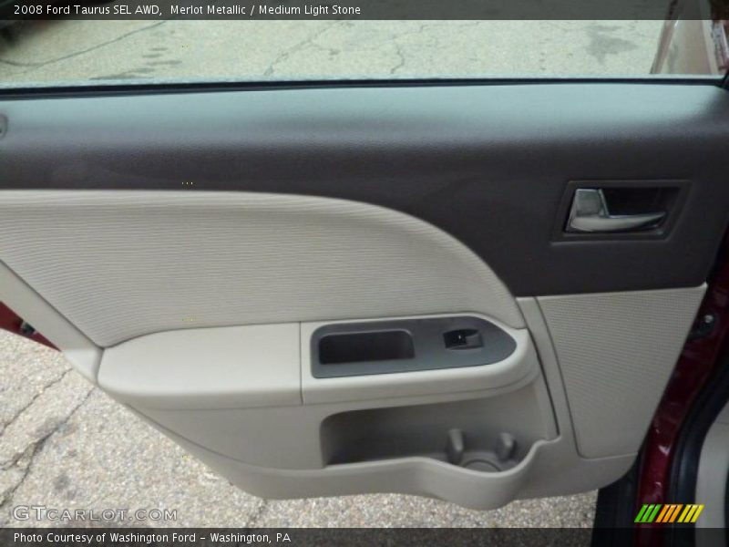 Merlot Metallic / Medium Light Stone 2008 Ford Taurus SEL AWD