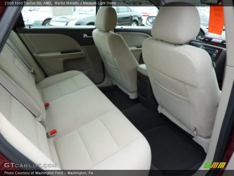 Merlot Metallic / Medium Light Stone 2008 Ford Taurus SEL AWD