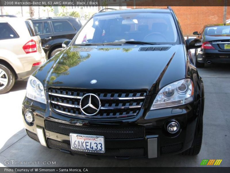 Black / Black 2008 Mercedes-Benz ML 63 AMG 4Matic