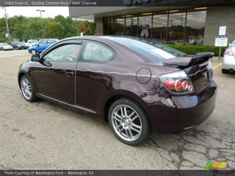 Sizzling Crimson Mica / Dark Charcoal 2009 Scion tC