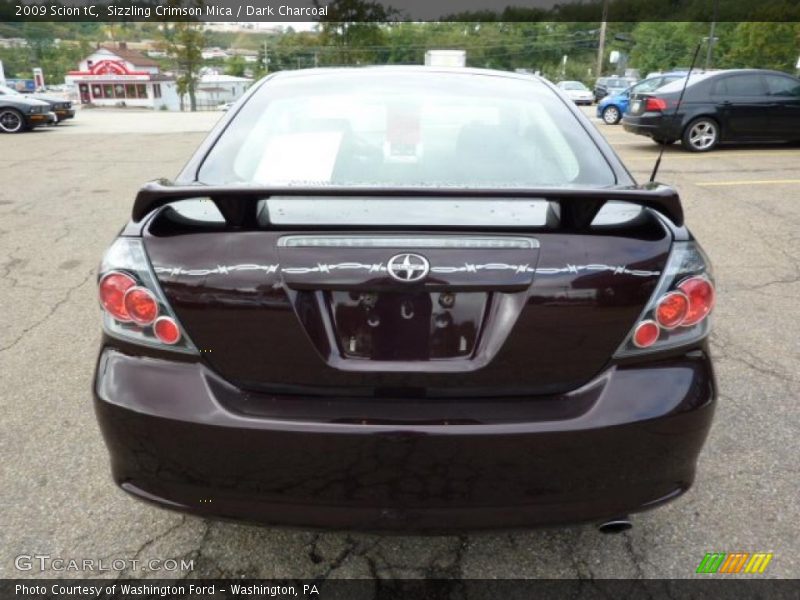 Sizzling Crimson Mica / Dark Charcoal 2009 Scion tC