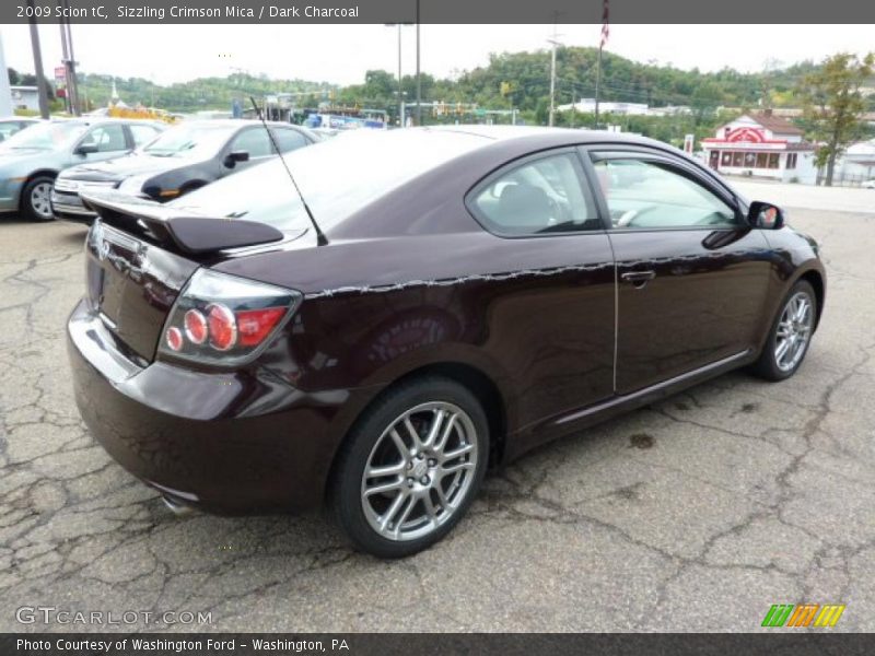 Sizzling Crimson Mica / Dark Charcoal 2009 Scion tC