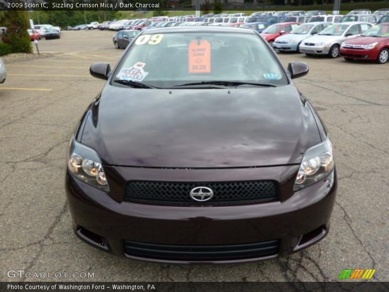 Sizzling Crimson Mica / Dark Charcoal 2009 Scion tC