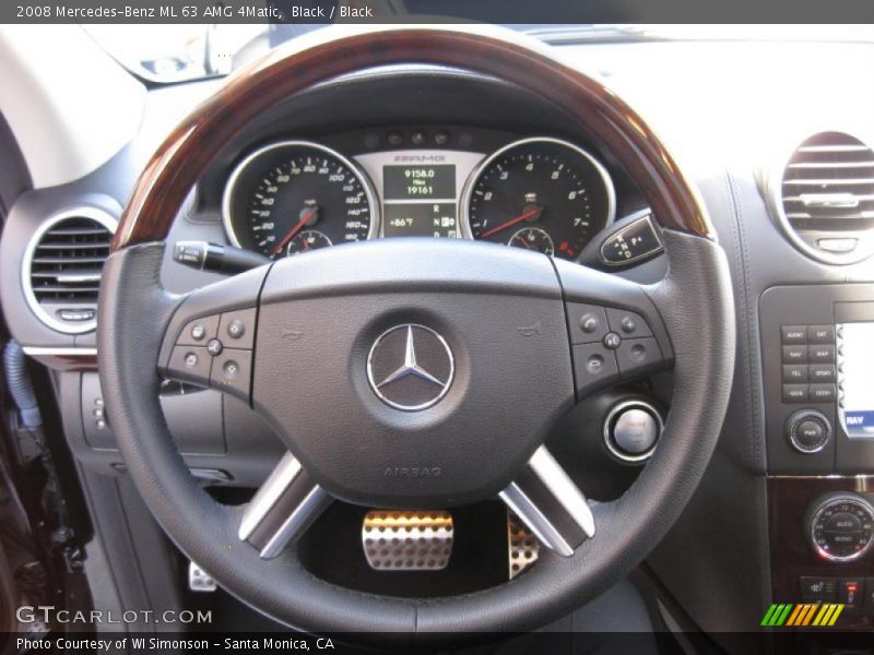 Black / Black 2008 Mercedes-Benz ML 63 AMG 4Matic