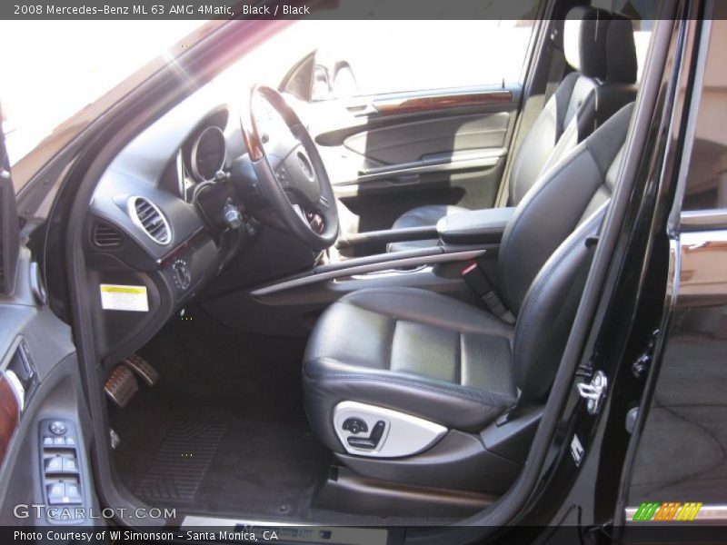Black / Black 2008 Mercedes-Benz ML 63 AMG 4Matic