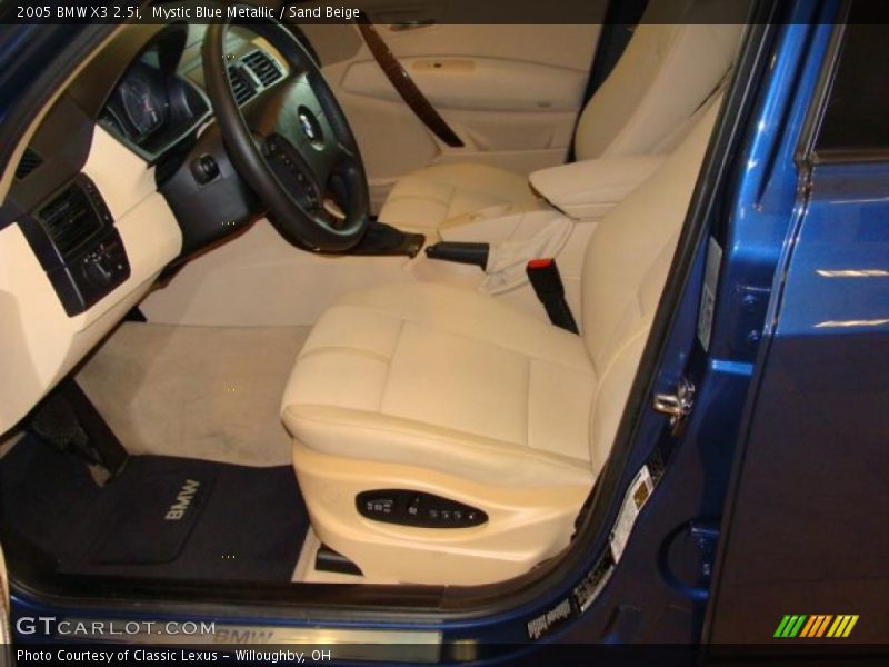 Mystic Blue Metallic / Sand Beige 2005 BMW X3 2.5i