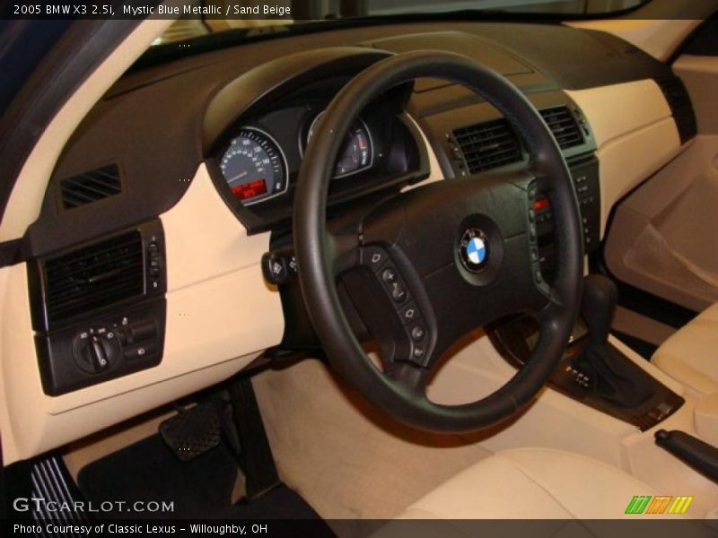 Mystic Blue Metallic / Sand Beige 2005 BMW X3 2.5i