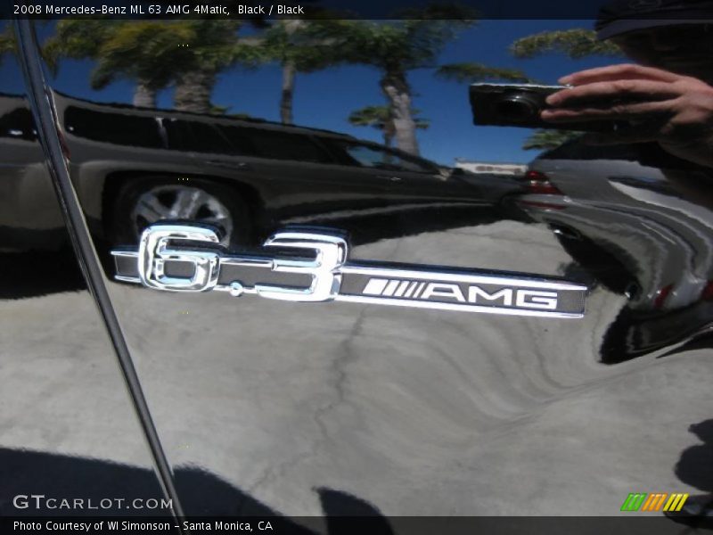 Black / Black 2008 Mercedes-Benz ML 63 AMG 4Matic
