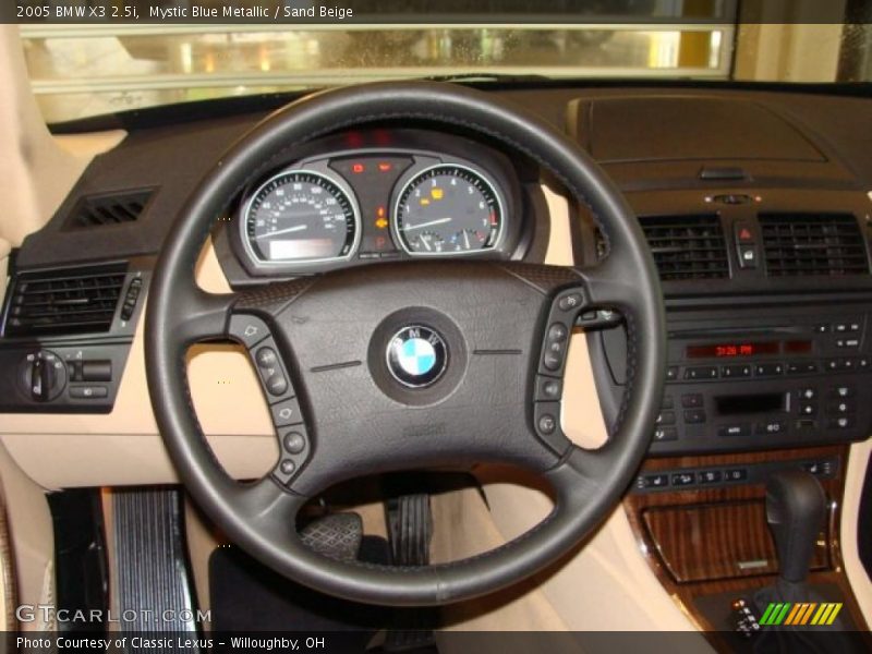 Mystic Blue Metallic / Sand Beige 2005 BMW X3 2.5i