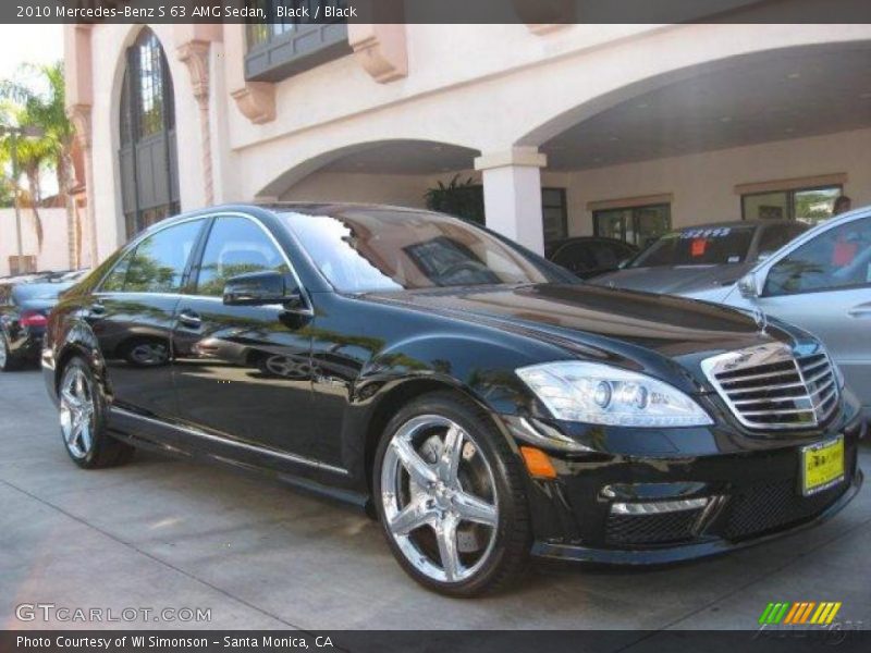 Black / Black 2010 Mercedes-Benz S 63 AMG Sedan