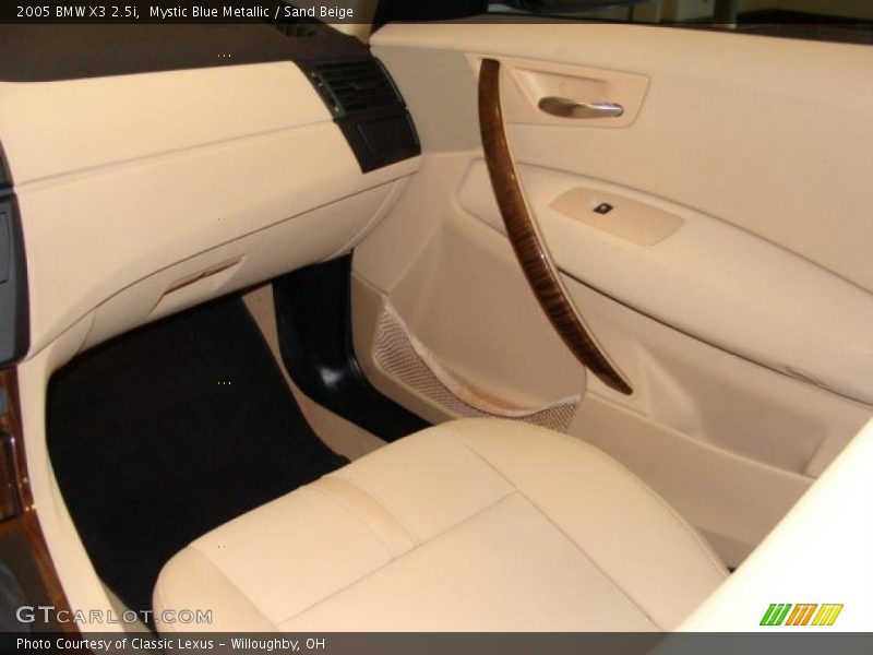Mystic Blue Metallic / Sand Beige 2005 BMW X3 2.5i