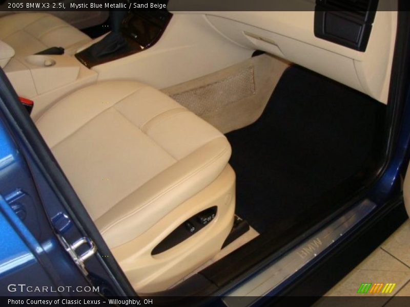 Mystic Blue Metallic / Sand Beige 2005 BMW X3 2.5i