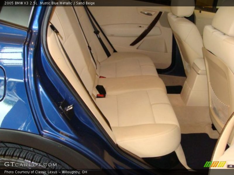Mystic Blue Metallic / Sand Beige 2005 BMW X3 2.5i