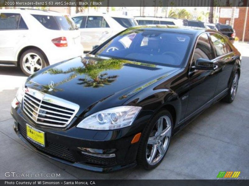 Black / Black 2010 Mercedes-Benz S 63 AMG Sedan