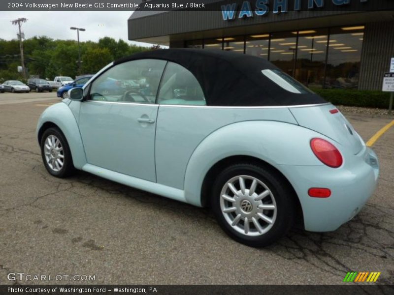 Aquarius Blue / Black 2004 Volkswagen New Beetle GLS Convertible