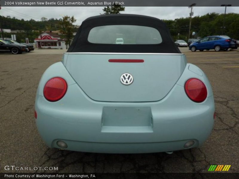 Aquarius Blue / Black 2004 Volkswagen New Beetle GLS Convertible