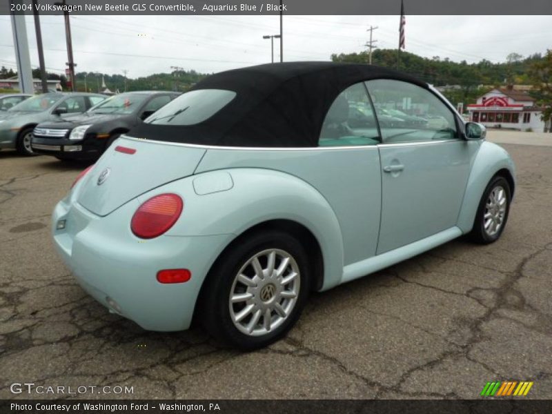 Aquarius Blue / Black 2004 Volkswagen New Beetle GLS Convertible