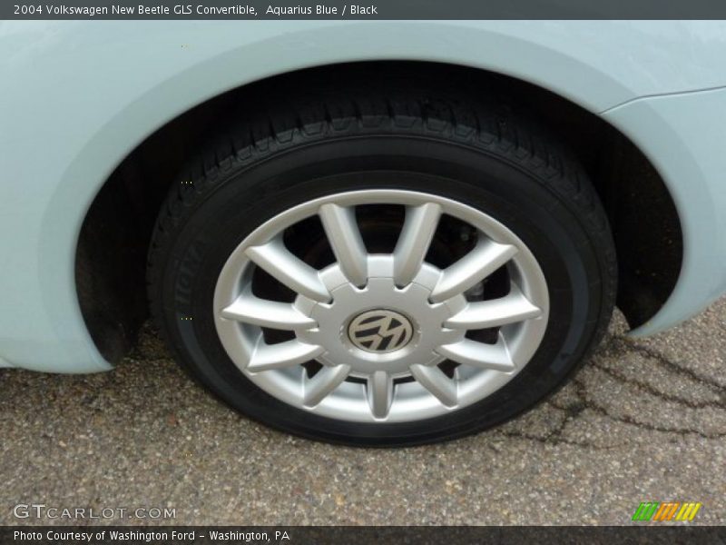 Aquarius Blue / Black 2004 Volkswagen New Beetle GLS Convertible