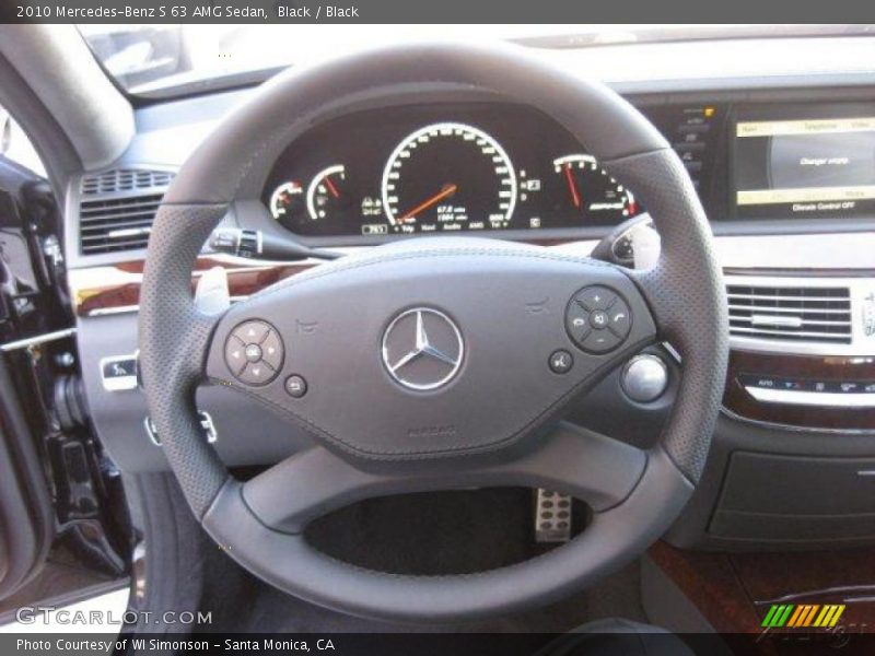 Black / Black 2010 Mercedes-Benz S 63 AMG Sedan