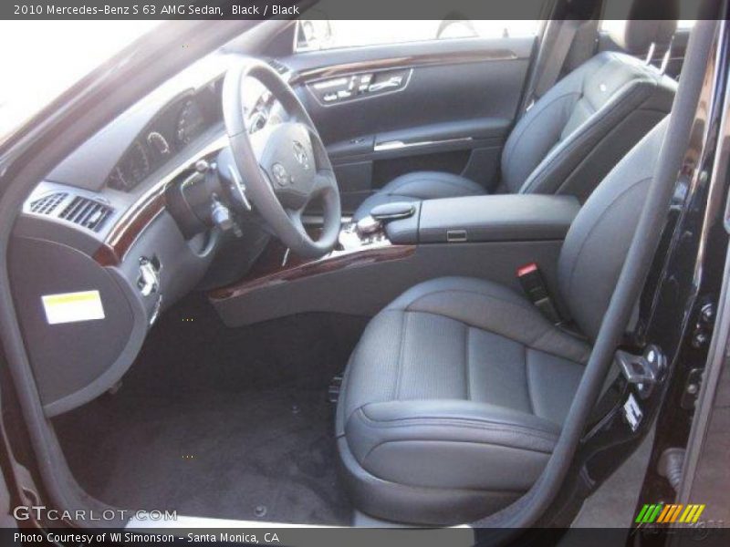 Black / Black 2010 Mercedes-Benz S 63 AMG Sedan