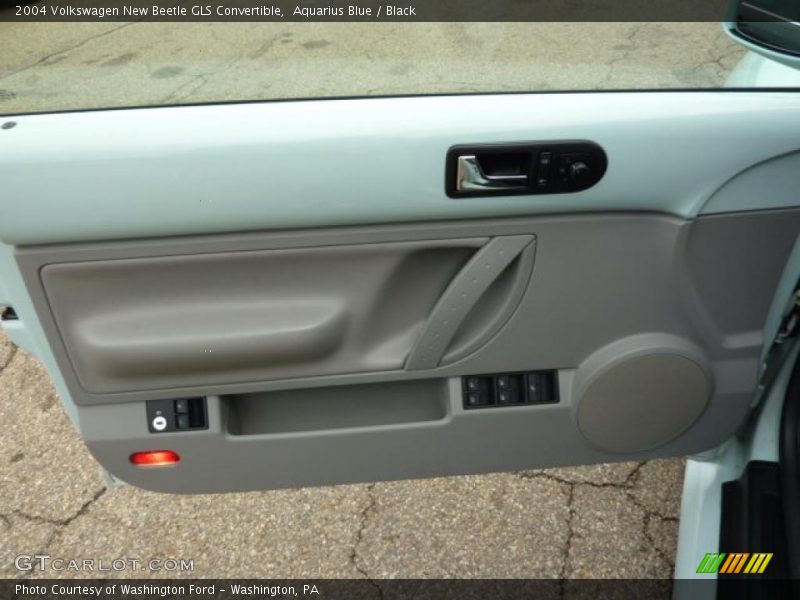 Aquarius Blue / Black 2004 Volkswagen New Beetle GLS Convertible