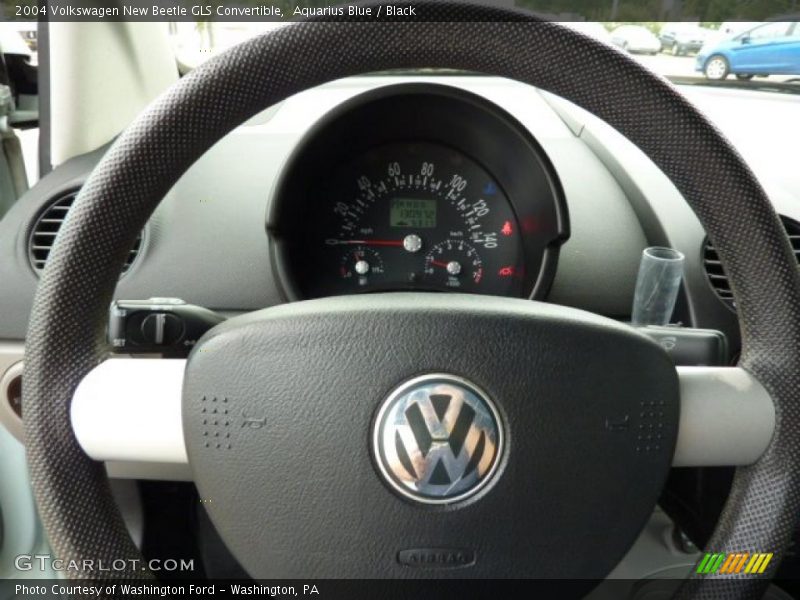Aquarius Blue / Black 2004 Volkswagen New Beetle GLS Convertible