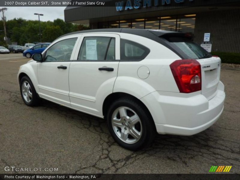 Stone White / Pastel Slate Gray 2007 Dodge Caliber SXT