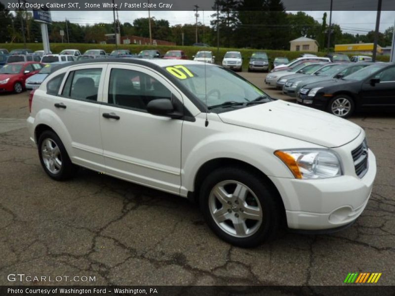 Stone White / Pastel Slate Gray 2007 Dodge Caliber SXT
