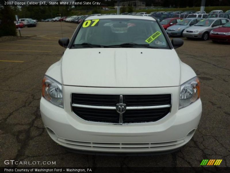 Stone White / Pastel Slate Gray 2007 Dodge Caliber SXT