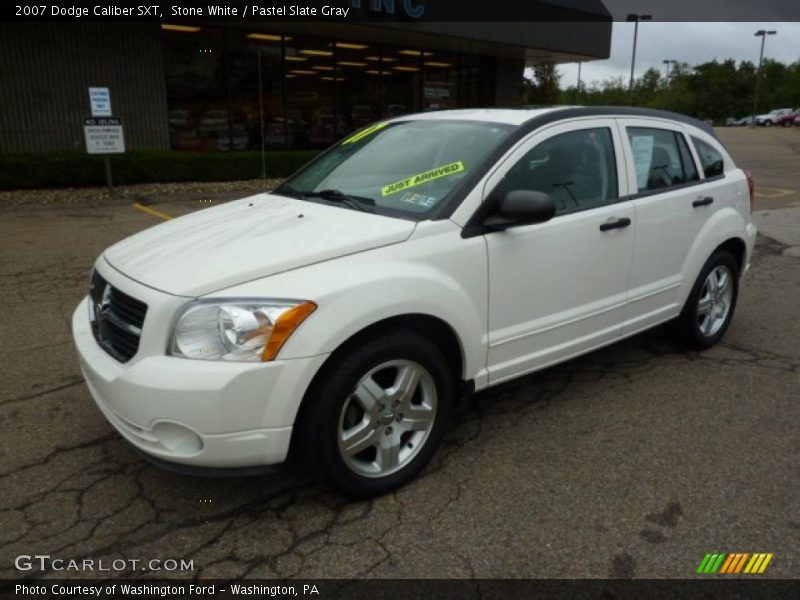 Stone White / Pastel Slate Gray 2007 Dodge Caliber SXT