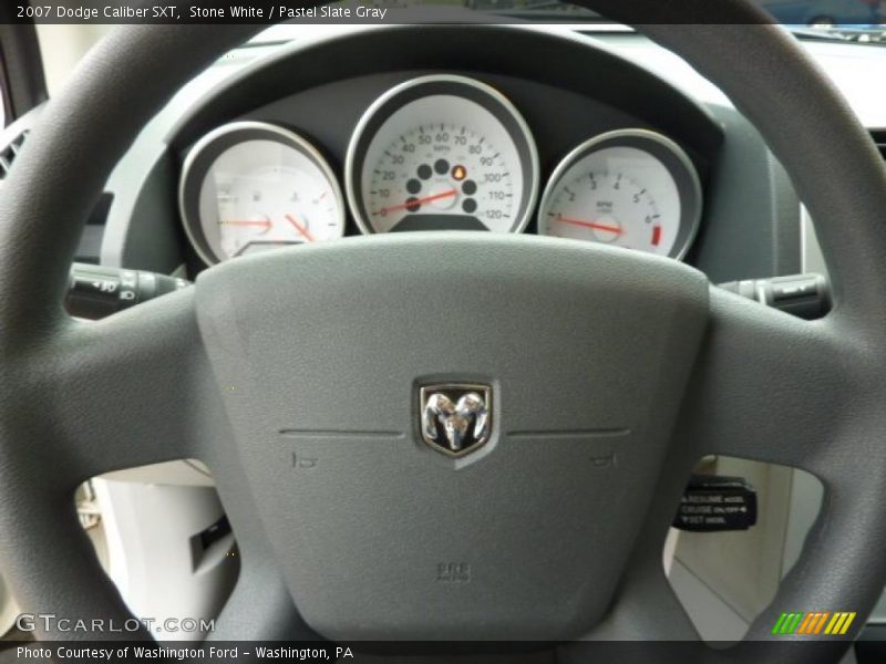 Stone White / Pastel Slate Gray 2007 Dodge Caliber SXT