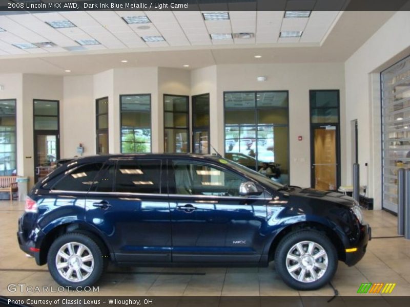Dark Ink Blue Metallic / Light Camel 2008 Lincoln MKX AWD