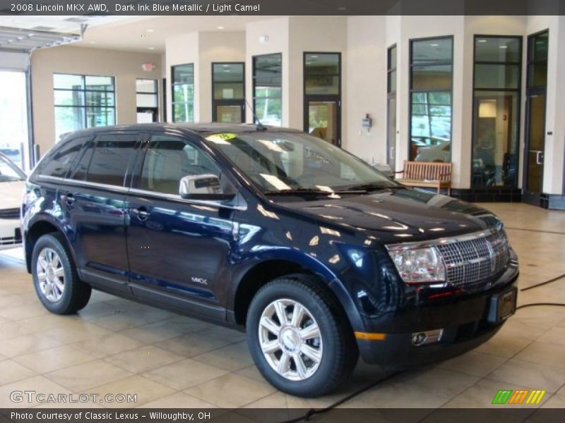 Dark Ink Blue Metallic / Light Camel 2008 Lincoln MKX AWD