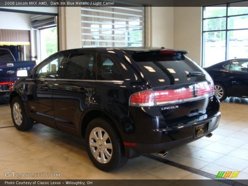 Dark Ink Blue Metallic / Light Camel 2008 Lincoln MKX AWD