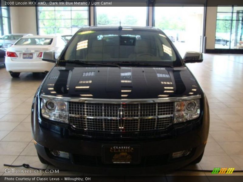 Dark Ink Blue Metallic / Light Camel 2008 Lincoln MKX AWD