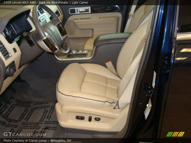 Dark Ink Blue Metallic / Light Camel 2008 Lincoln MKX AWD