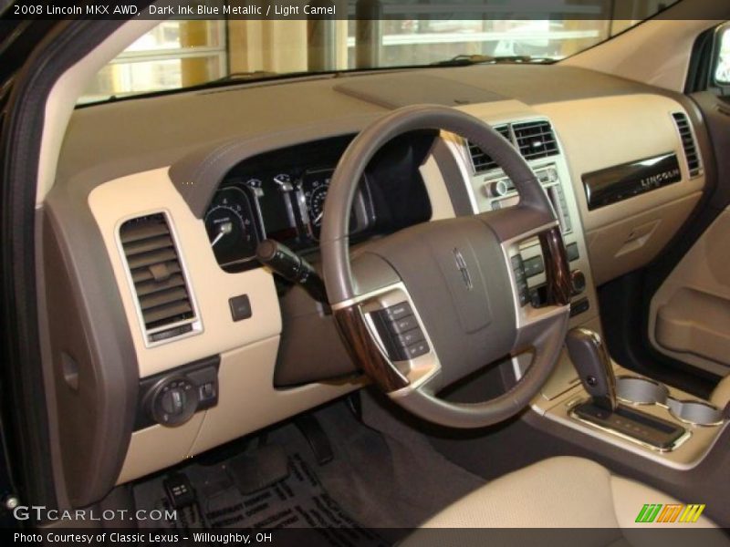 Dark Ink Blue Metallic / Light Camel 2008 Lincoln MKX AWD