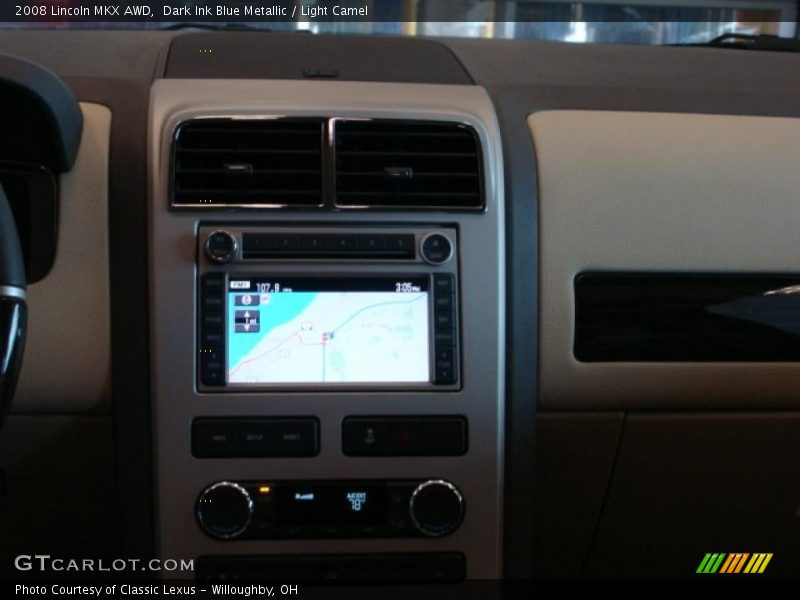 Dark Ink Blue Metallic / Light Camel 2008 Lincoln MKX AWD
