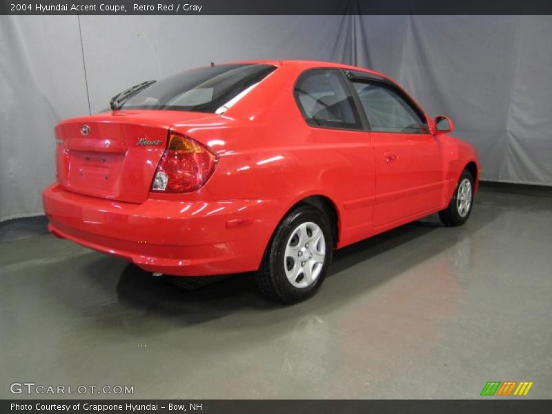 Retro Red / Gray 2004 Hyundai Accent Coupe