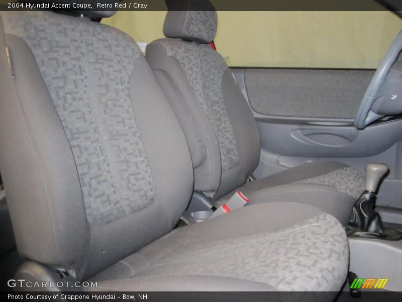 Retro Red / Gray 2004 Hyundai Accent Coupe