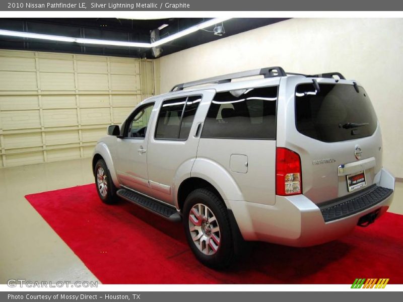 Silver Lightning Metallic / Graphite 2010 Nissan Pathfinder LE