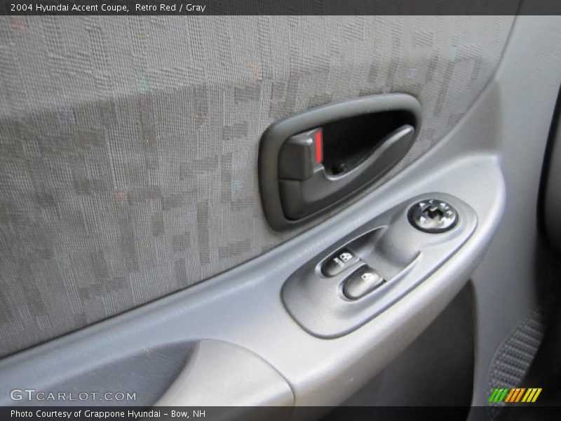 Retro Red / Gray 2004 Hyundai Accent Coupe