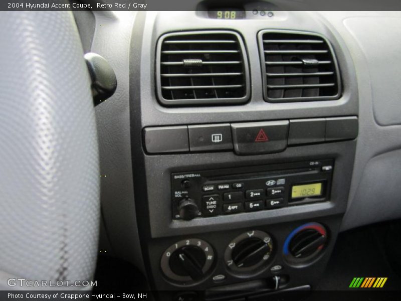 Retro Red / Gray 2004 Hyundai Accent Coupe