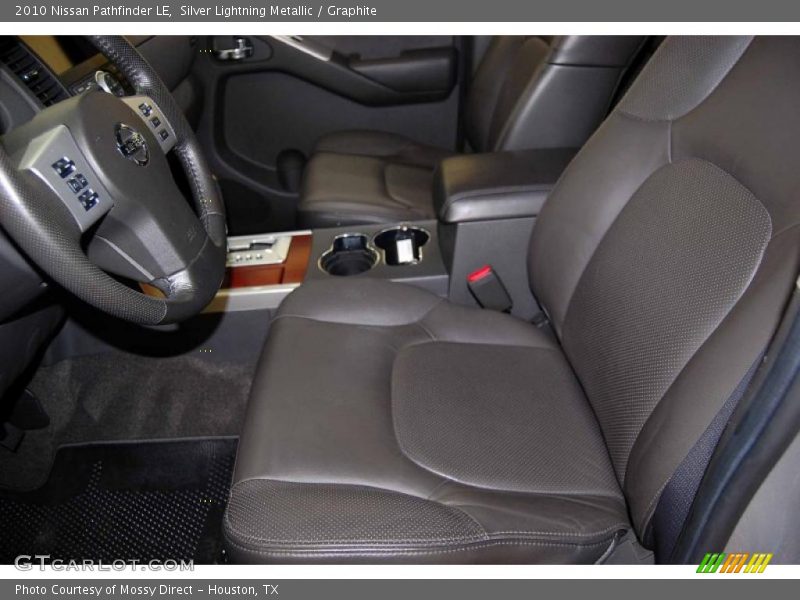 Silver Lightning Metallic / Graphite 2010 Nissan Pathfinder LE