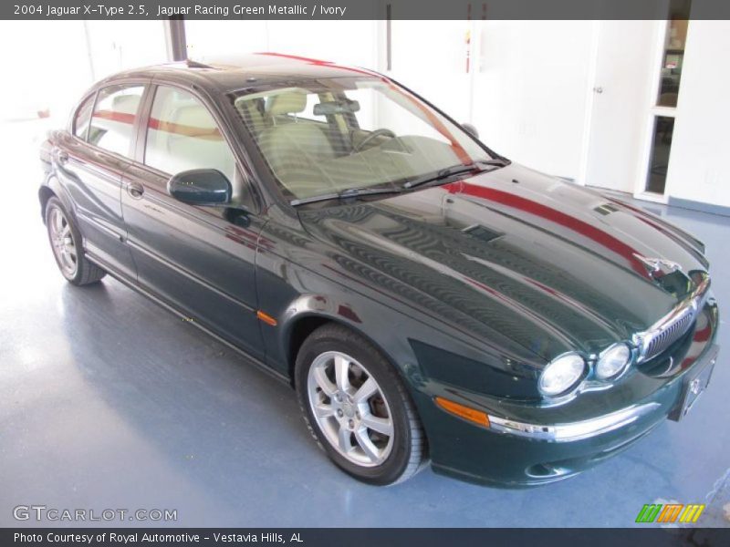Jaguar Racing Green Metallic / Ivory 2004 Jaguar X-Type 2.5